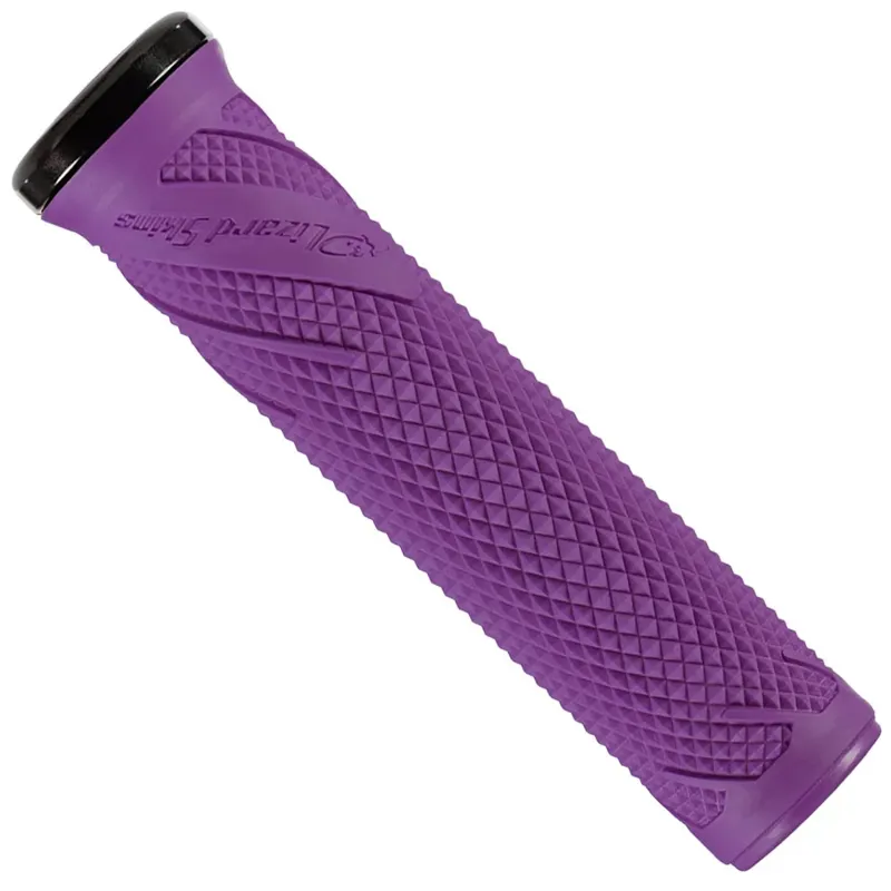 Lizard Skins Wasatch  Single-Clamp Lock-On MTB Grips - 136mm - Purple